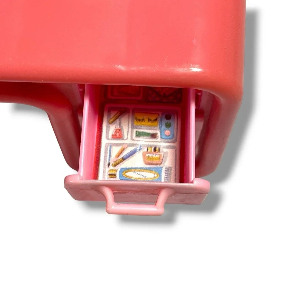 1979 Mattel‎ Barbie Pink Dream Collection Furniture Vanity, Stool & Computer VTG